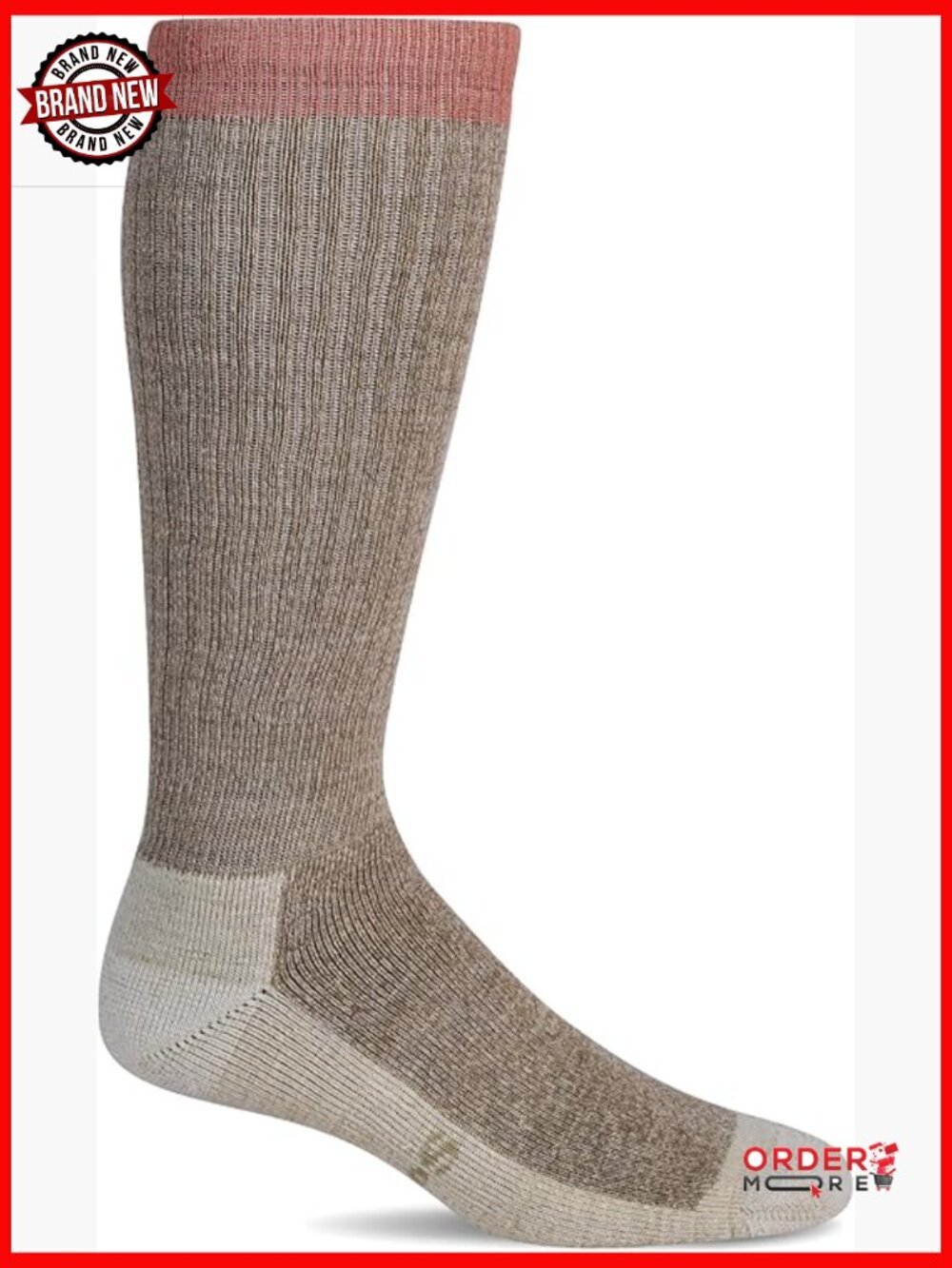 Moderate Compression Crew Socks - Merino Wool Blend - Athletic